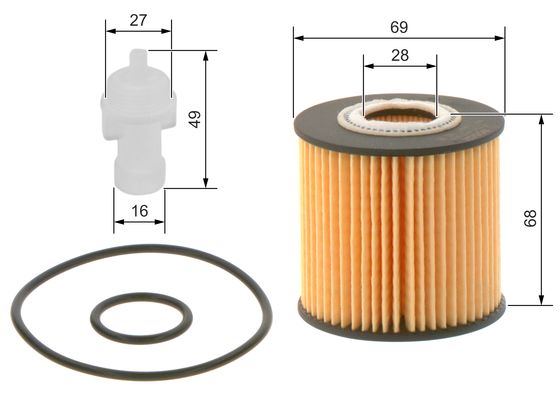 Picture of BOSCH - F 026 407 098 - Oil Filter (Lubrication)