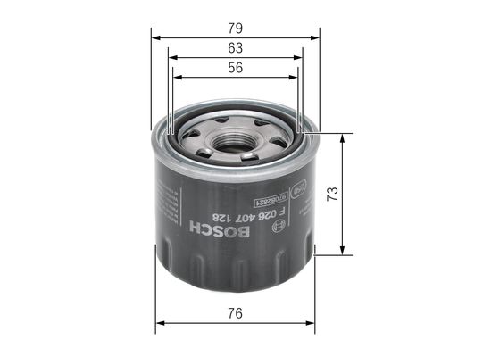 Picture of Oil Filter - BOSCH - F 026 407 128