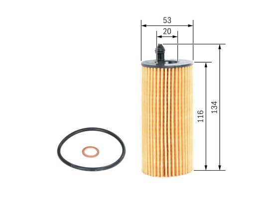 Picture of BOSCH - F 026 407 205 - Oil Filter (Lubrication)