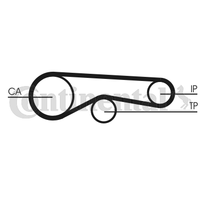 Picture of CONTINENTAL CTAM - CT1118 - Timing Belt (Belt Drive)