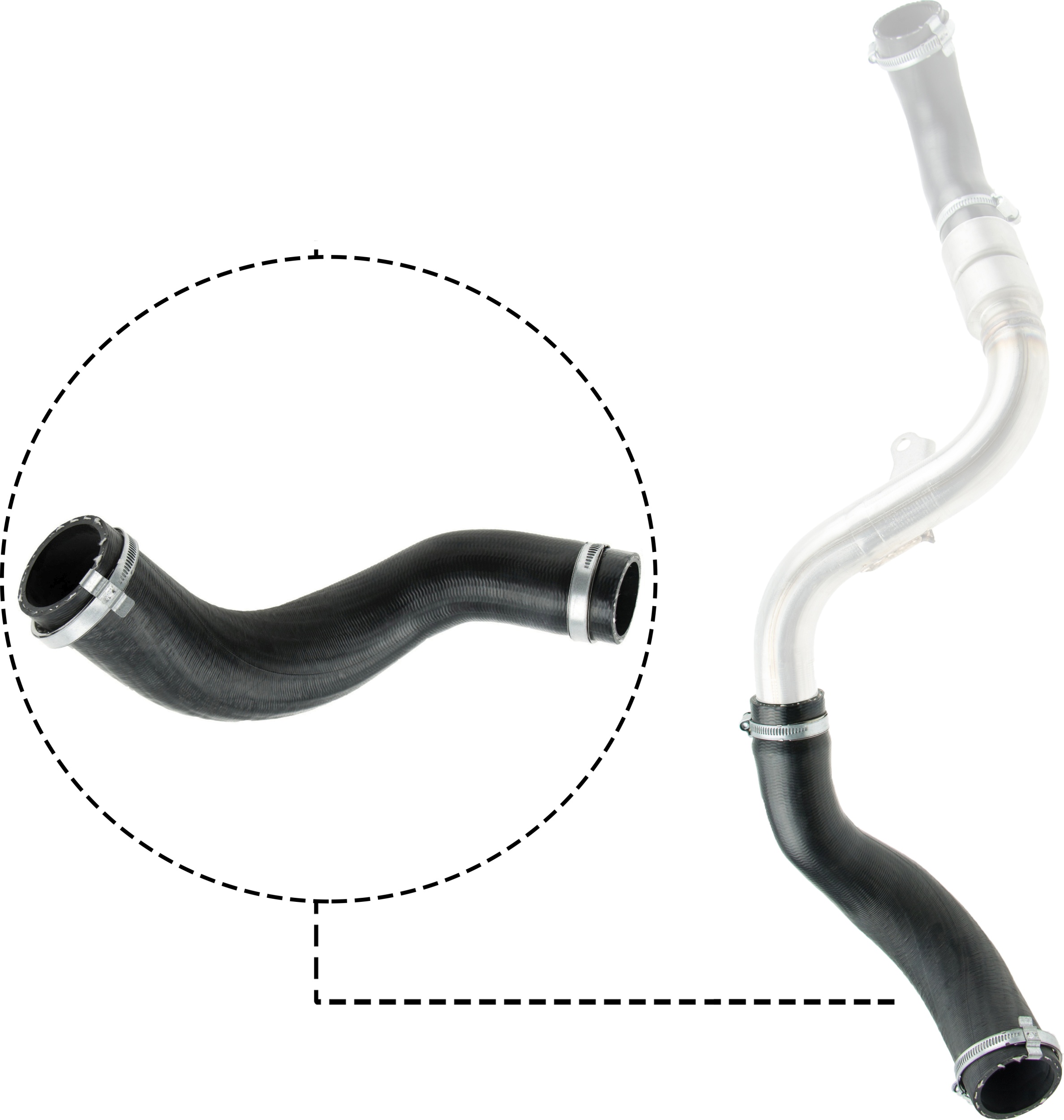 Picture of GATES - 09-0662 - Charge Air Hose (Air Supply)