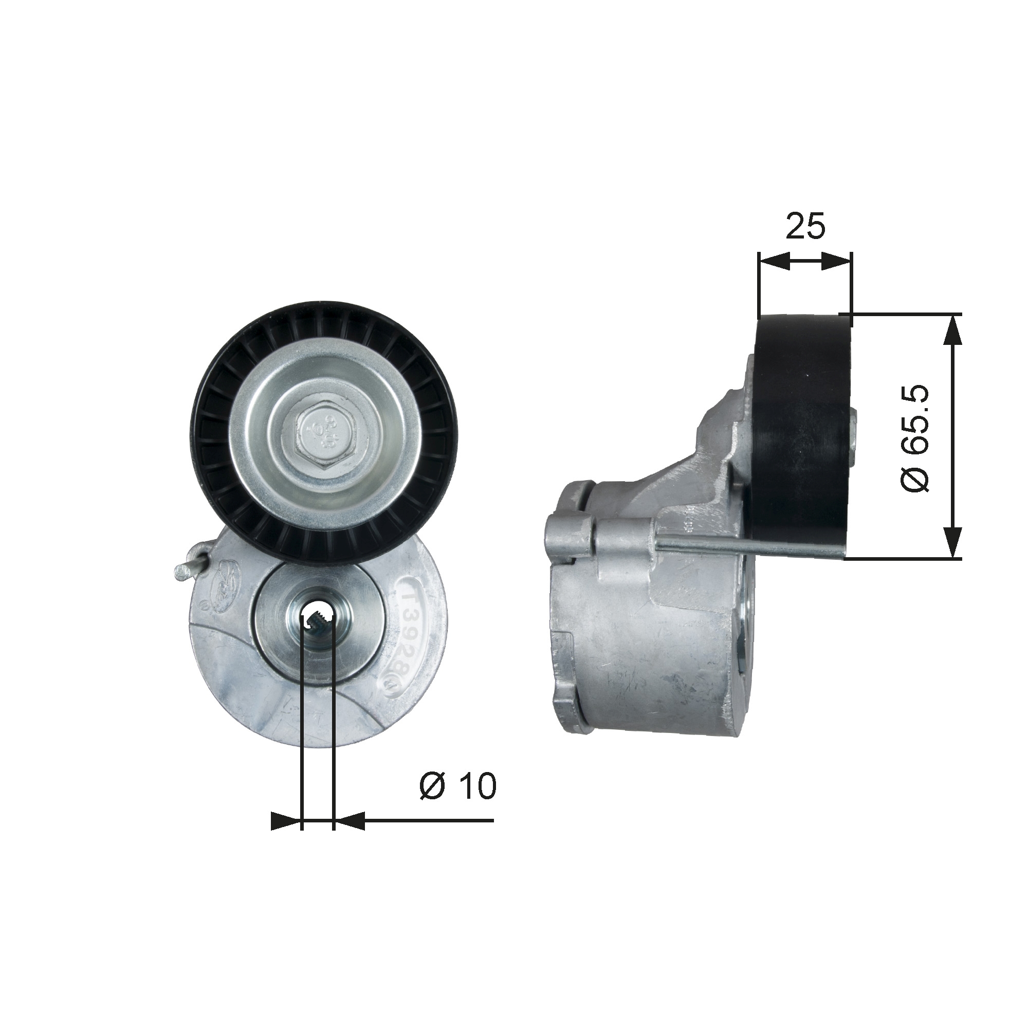 Picture of GATES - T39281 - Tensioner Pulley, V-ribbed belt (Belt Drive)