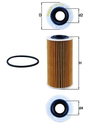 KNECHT - OX 1076D - Filter za ulje (Podmazivanje)