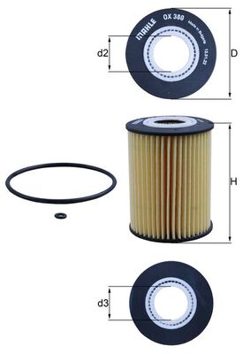 Slika KNECHT - OX 380D - Filter za ulje (Podmazivanje)