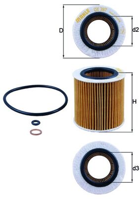 KNECHT - OX 387D - Filter za ulje (Podmazivanje)