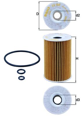 KNECHT - OX 388D - Filter za ulje (Podmazivanje)