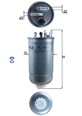 Slika KNECHT - KL 147D - Filter za gorivo (Sistem za dovod goriva)