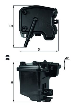 Slika KNECHT - KL 431D - Filter za gorivo (Sistem za dovod goriva)