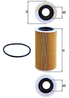 KNECHT - OX 370D - Filter za ulje (Podmazivanje)