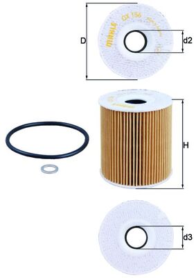 KNECHT - OX 156D - Filter za ulje (Podmazivanje)