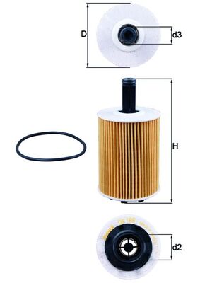 Slika KNECHT - OX 188D - Filter za ulje (Podmazivanje)