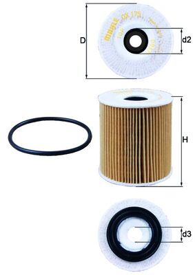 KNECHT - OX 175D - Filter za ulje (Podmazivanje)