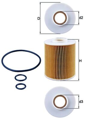 KNECHT - OX 163/4D - Filter za ulje (Podmazivanje)