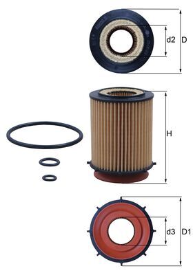 KNECHT - OX 982D - Filter za ulje (Podmazivanje)