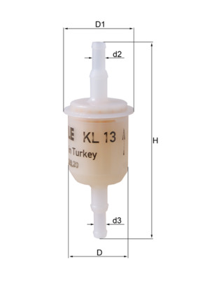 KNECHT - KL 13 OF - Filter za gorivo (Sistem za dovod goriva)