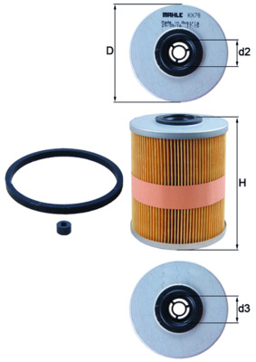 Slika KNECHT - KX 78D - Filter za gorivo (Sistem za dovod goriva)