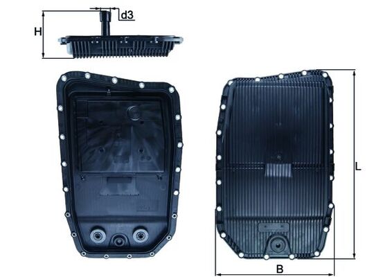 KNECHT - HX 152 - Korito za ulje, automatski menjač (Automatski menjač)