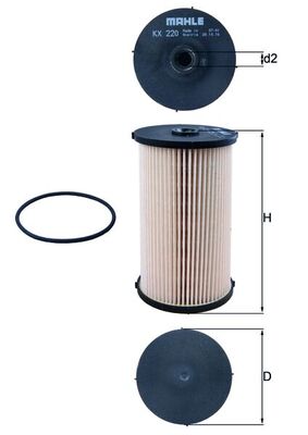 KNECHT - KX 220D - Filter za gorivo (Sistem za dovod goriva)