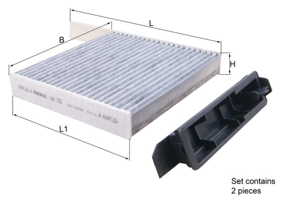 Slika KNECHT - LAK 230 - Filter, vazduh unutrašnjeg prostora (Grejanje/ventilacija)