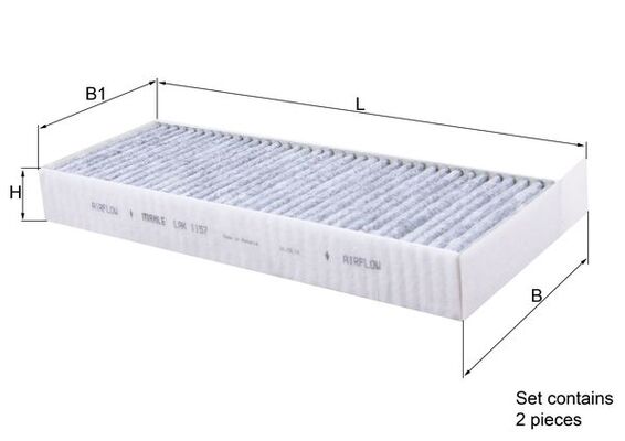 KNECHT - LAK 1157/S - Filter, vazduh unutrašnjeg prostora (Grejanje/ventilacija)