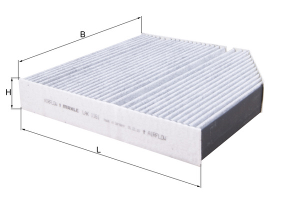 KNECHT - LAK 1161 - Filter, vazduh unutrašnjeg prostora (Grejanje/ventilacija)