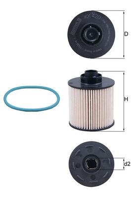 KNECHT - KX 420D - Filter za gorivo (Sistem za dovod goriva)