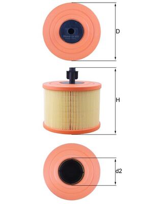 KNECHT - LX 1035 - Filter za vazduh (Sistem za dovod vazduha)