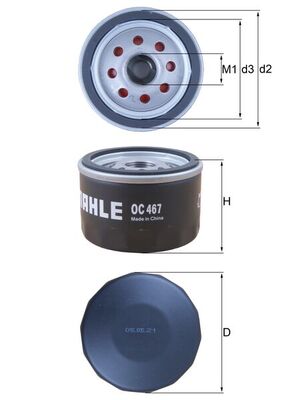 KNECHT - OC 467 - Filter za ulje (Podmazivanje)