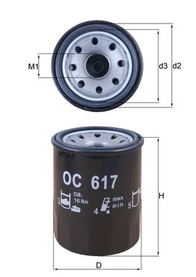 KNECHT - OC 617 - Filter za ulje (Podmazivanje)