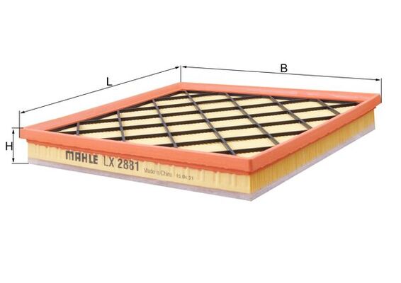 KNECHT - LX 2881 - Filter za vazduh (Sistem za dovod vazduha)