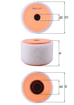 KNECHT - LX 2607/2 - Filter za vazduh (Sistem za dovod vazduha)