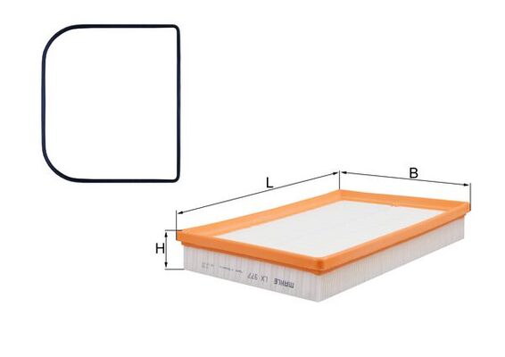 Slika KNECHT - LX 977D - Filter za vazduh (Sistem za dovod vazduha)