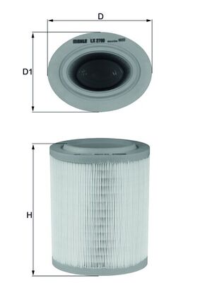 KNECHT - LX 2790 - Filter za vazduh (Sistem za dovod vazduha)