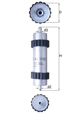 KNECHT - KL 1102 - Filter za gorivo (Sistem za dovod goriva)