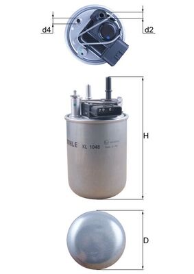FILTER GORIVA - KNECHT - KL 1048