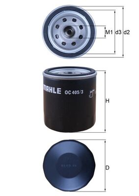 KNECHT - OC 405/3 - Filter za ulje (Podmazivanje)