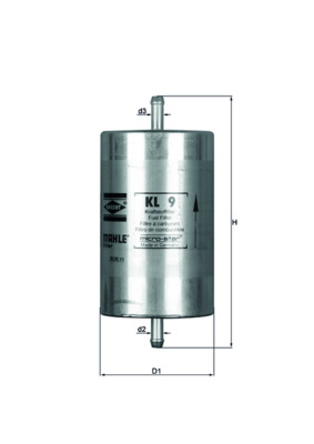 KNECHT - KL 9 - Filter za gorivo (Sistem za dovod goriva)