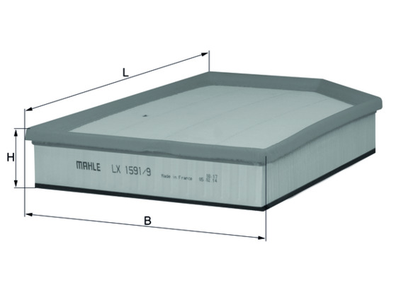 KNECHT - LX 1591/9 - Filter za vazduh (Sistem za dovod vazduha)