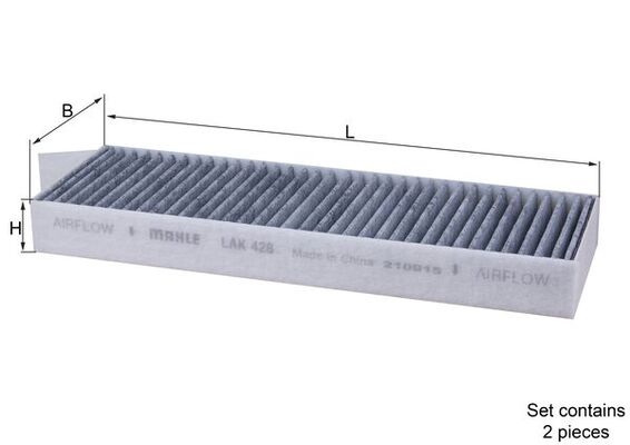 KNECHT - LAK 428/S - Filter, vazduh unutrašnjeg prostora (Grejanje/ventilacija)