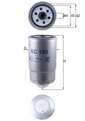 KNECHT - KC 195 - Filter za gorivo (Sistem za dovod goriva)