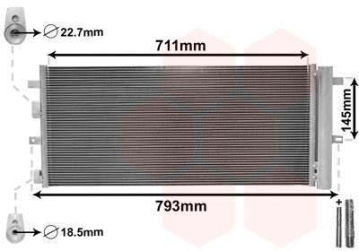 GREJAČ KABINE - VAN WEZEL - 18015701