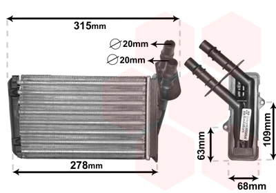 VAN WEZEL - 43006228 - Izmenjivač toplote, grejanje unutrašnjeg prostora (Grejanje/ventilacija)