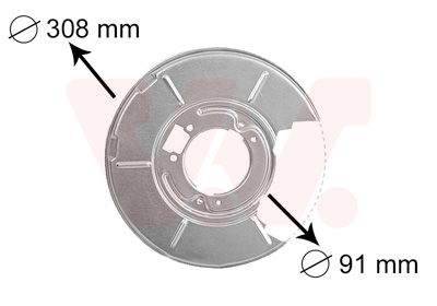 VAN WEZEL - 0646373 - Lim za zaštitu od prskanja, kočioni disk (Kočioni uređaj)