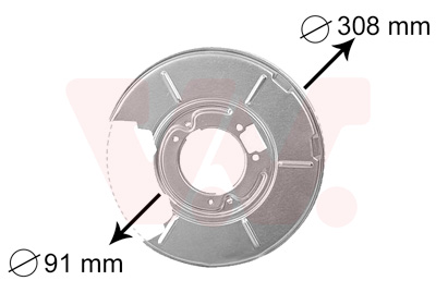 VAN WEZEL - 0646374 - Lim za zaštitu od prskanja, kočioni disk (Kočioni uređaj)