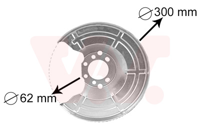 Slika VAN WEZEL - 3745371 - Lim za zaštitu od prskanja, kočioni disk (Kočioni uređaj)