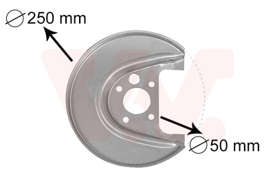 Slika VAN WEZEL - 5888373 - Lim za zaštitu od prskanja, kočioni disk (Kočioni uređaj)