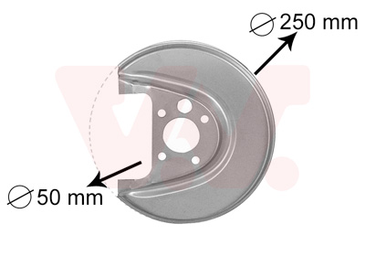 Slika VAN WEZEL - 5888374 - Lim za zaštitu od prskanja, kočioni disk (Kočioni uređaj)