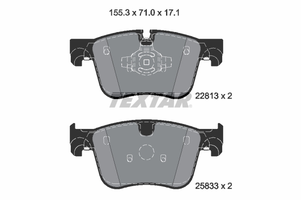 Picture of TEXTAR - 2281301 - Brake Pad Set, disc brake (Braking System)