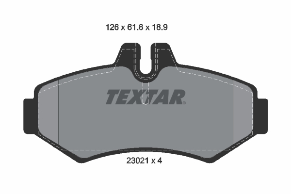 Picture of Brake Pad Set, disc brake - TEXTAR - 2302101