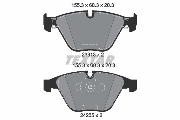 Picture of TEXTAR - 2331301 - Brake Pad Set, disc brake (Brake System)